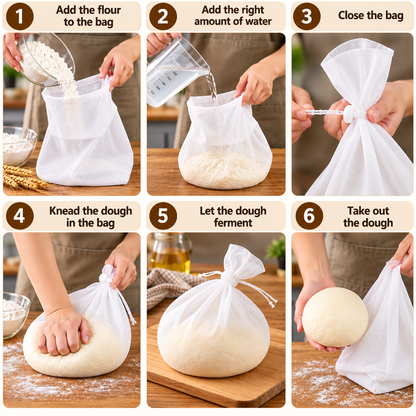 DoughEase – Silicone Kneading Bag for Mess-Free Baking 🥐✨