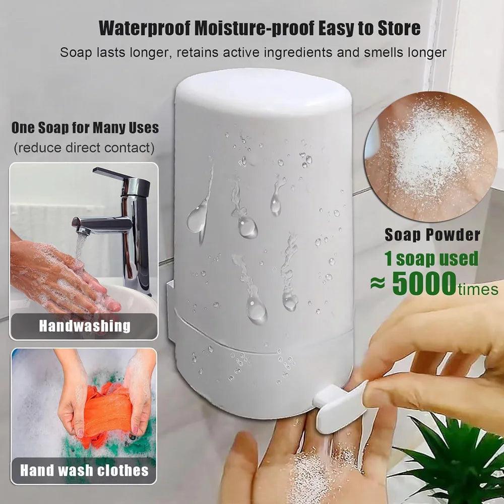 Wall-Mounted Soap Dispenser with Grinder