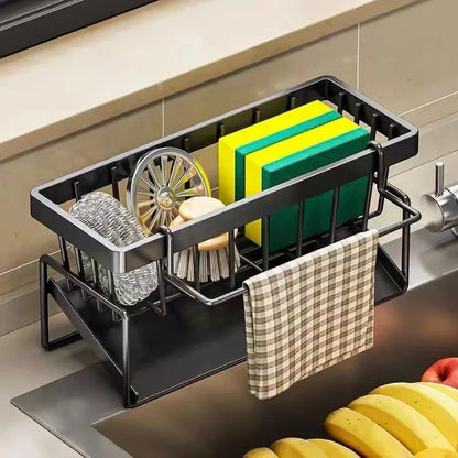 Stainless Steel Kitchen Sink Drain Rack – Sponge Holder & Soap Drainer