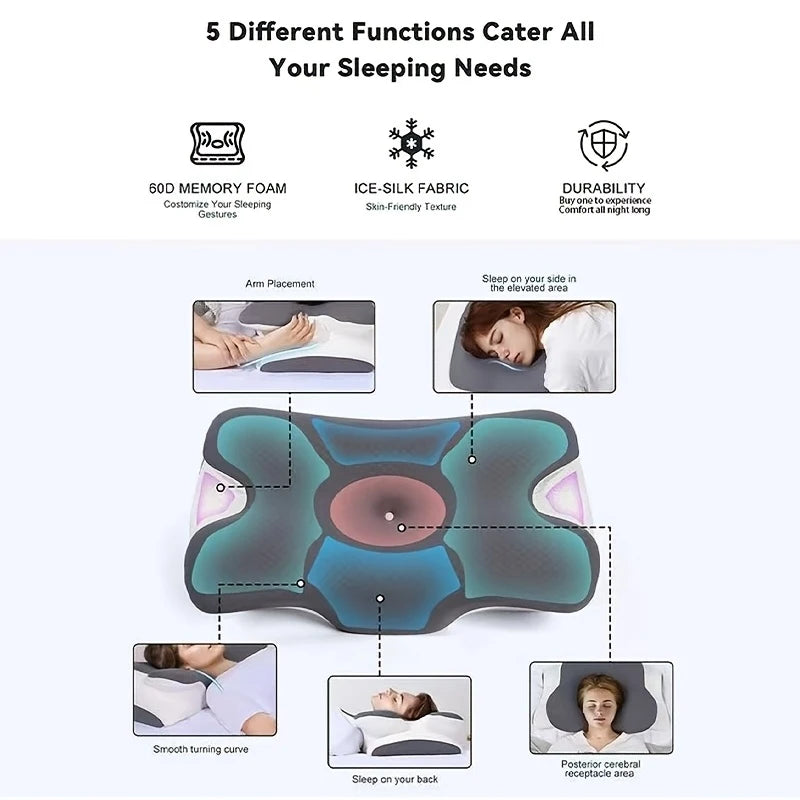 WingRest Butterfly Memory Foam Pillow