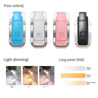 AmberGlow Rechargeable LED Book Clip Light