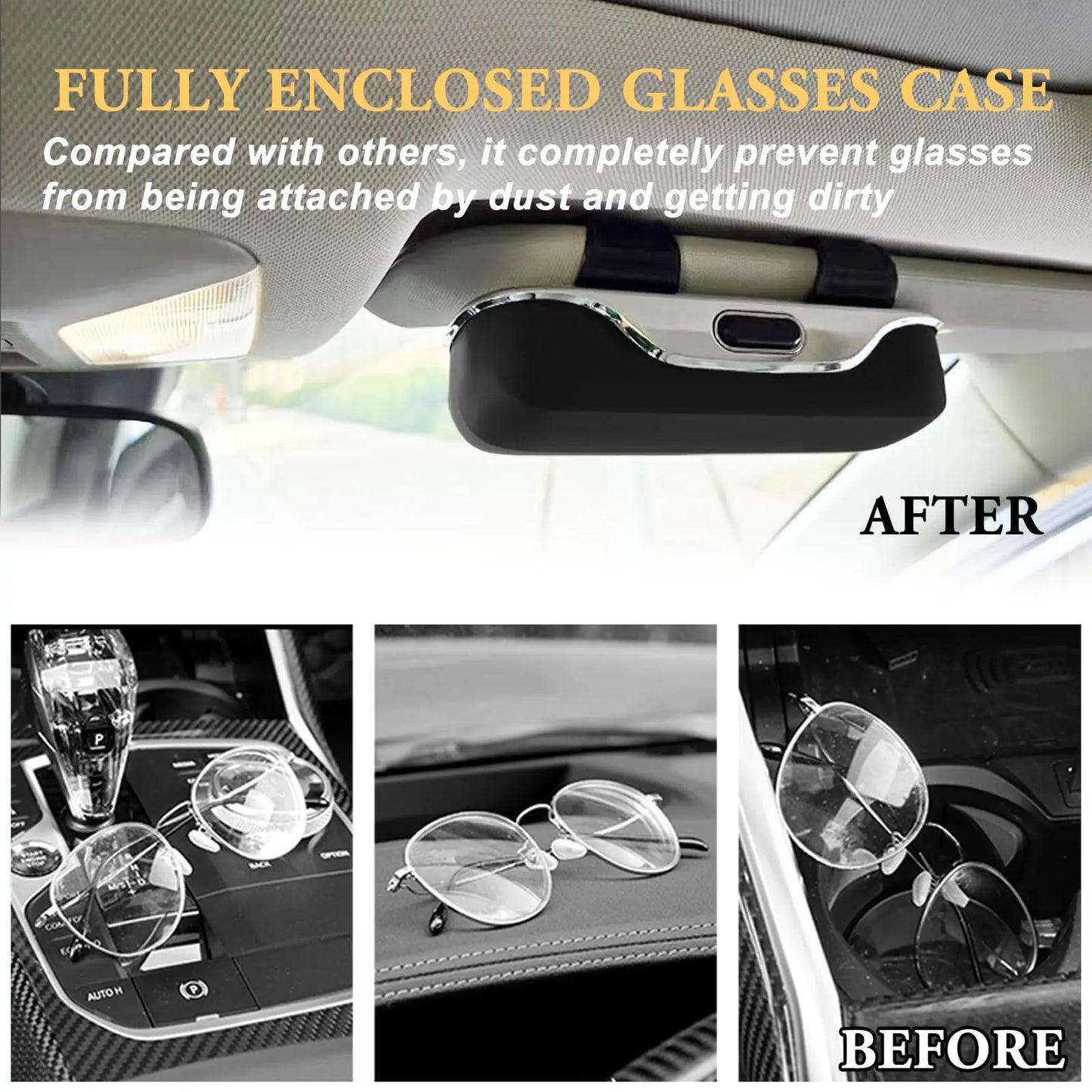 DriveVault Car Sun Visor Glasses Holder