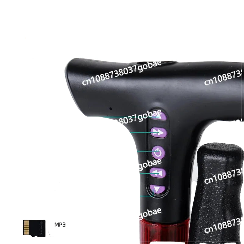 Smart LED Support Cane – Stable Non-Slip Walking Aid for Elderly