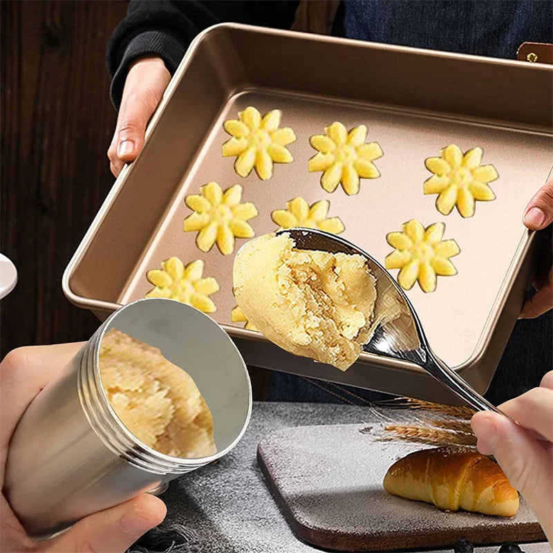 🎄 Christmas Stainless Steel Cookie & Cake Decorating Gun Set