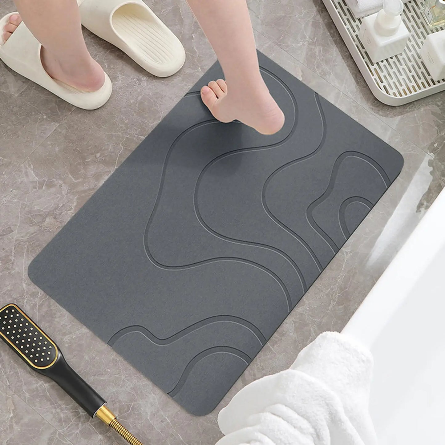 Quick-Dry-Soft Bath Mat
