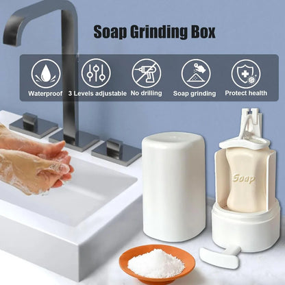 Wall-Mounted Soap Dispenser with Grinder