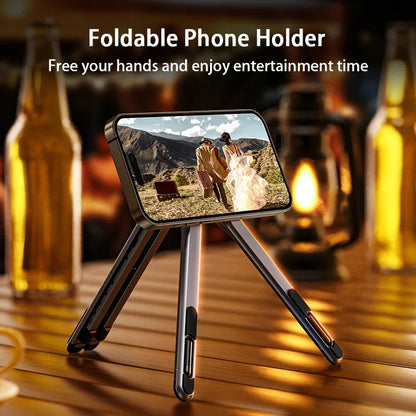 MagFold Alloy Magnetic Stand – Foldable Multi-Device Support Bracket