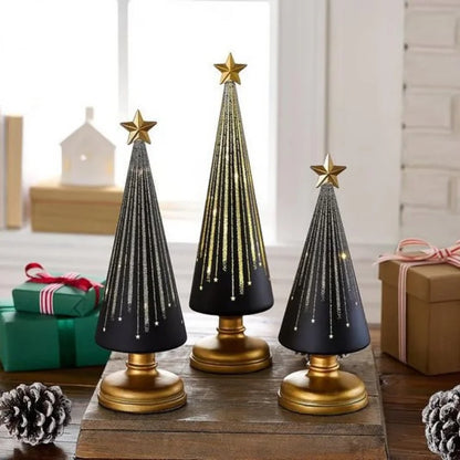 Glowing Gradient Christmas Tree Tabletop Ornament