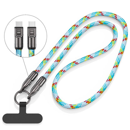 2-in-1 Type-C to Type-C Fast Charging Lanyard Cable