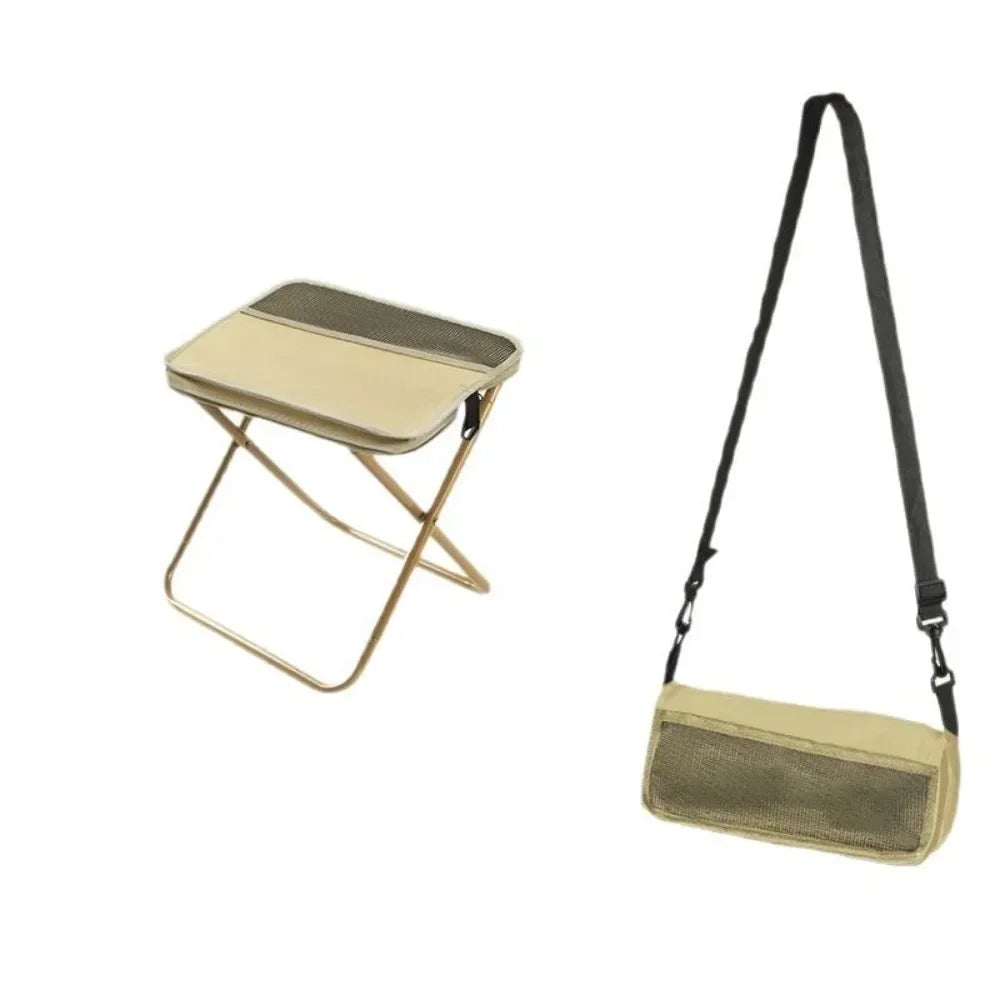 PackSeat Folding Backpack Stool | Portable Crossbody Chair with Heavy-Duty Steel Frame