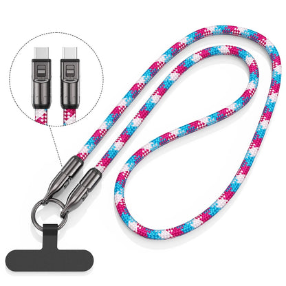 2-in-1 Type-C to Type-C Fast Charging Lanyard Cable