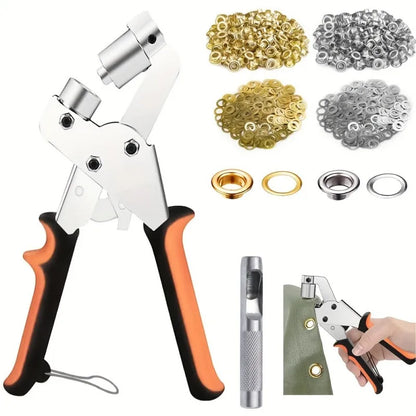 CraftFix Eyelet Punch Kit | Metal Eyelets for DIY Sewing & Fabric Projects