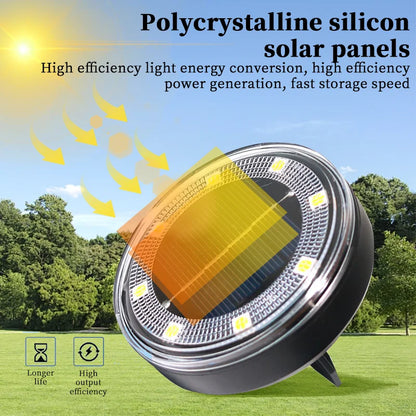 Polycrystalline silicon solar panel with greenery in the background